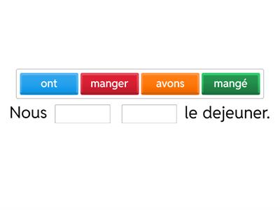  Passe compose avec AVOIR