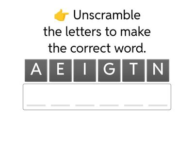 Present continuous fruit