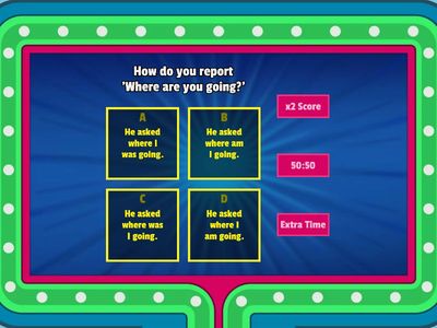 Indirect Speech (WH Questions)