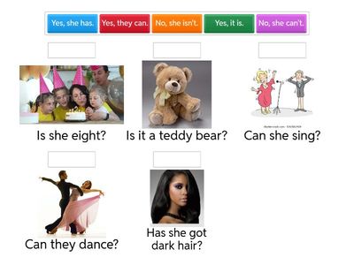 Short answers (be, have, can)