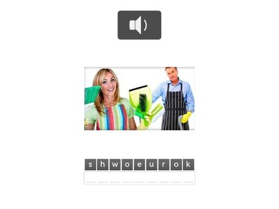 Housework. Vocabulary