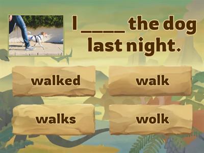 Past Simple Утв с правильными и неправильными глаголами