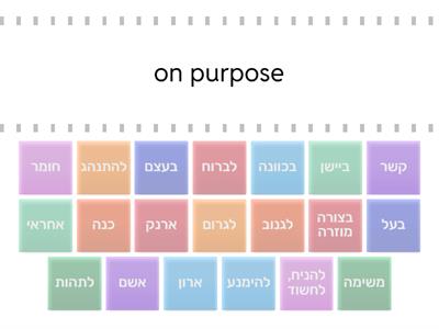 Just thinking Unit 3 vocabulary preparation for the test