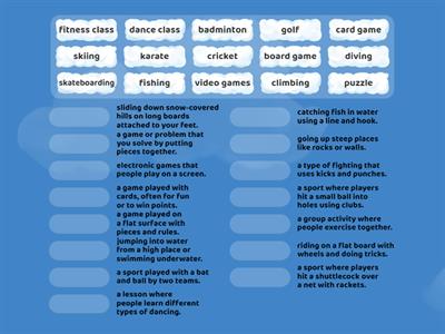 Sports and activities. Prepare 7. Unit 9