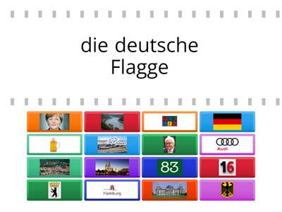 Deutschland am laufenden Band: Welches Bild passt? Fertig? Denkt weitere Items aus.