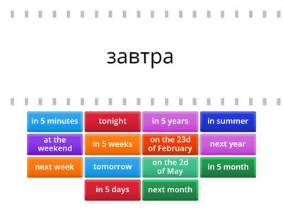 Future time expressions