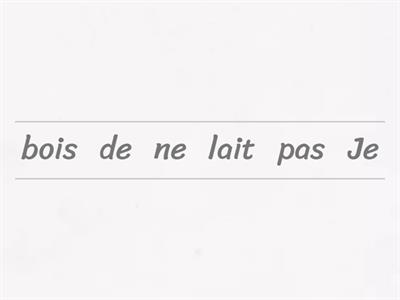 Négation et alimentation