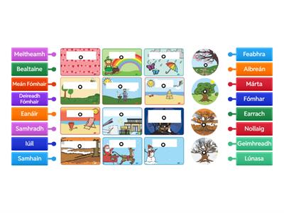 Months & Seasons as Gaeilge