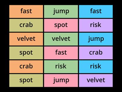 Word Bank: Irregular Words Game
