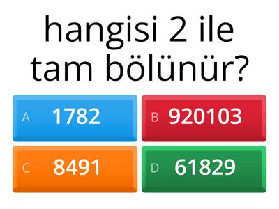 6.sınıflara bölünebilme kuralları