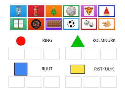 RÜHMITA ESEMED KUJUNDI JÄRGI