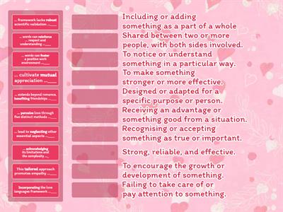 Love languages vocab eng hub