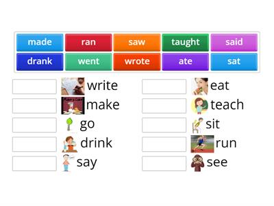  Past tense irregular verbs