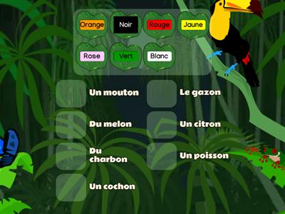 Les couleurs dans la chanson de Léon Le Caméléon