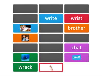 Jolly Grammar Silent 'w' Spelling List Matching Pairs