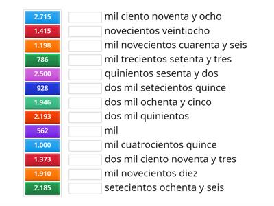 refuerzo numeración hasta el 2000 