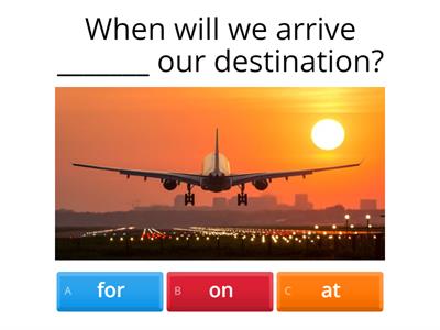 Phrasal verbs for travel