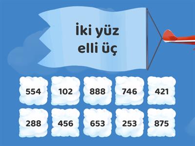 3 basamaklı doğal sayılar 