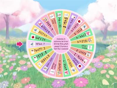 calcoli in colonna classe  quarta