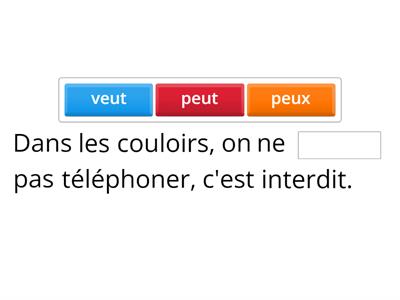 POUVOIR, VOULOIR ou DEVOIR ? (mot manquant)