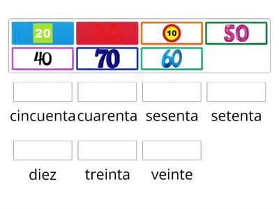 tens (10-70)