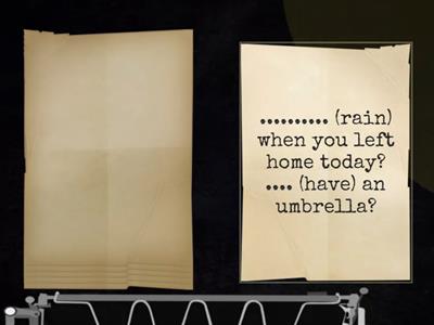 past simple past continuous speaking