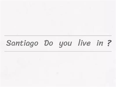 Present Simple -  Word order in questions