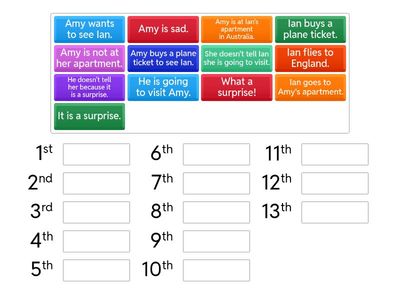 Surprise Story- Put in Order