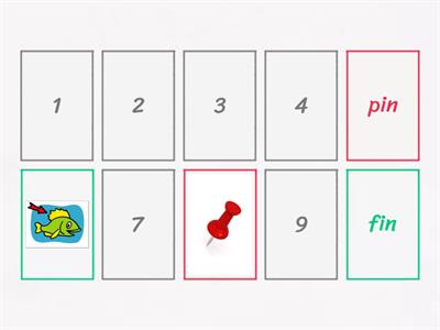 Phonics '-in' Word Family