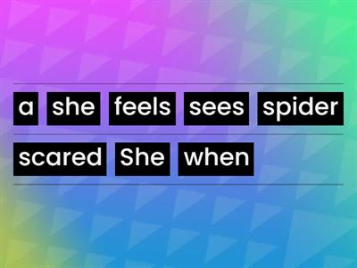 Organize the sentences correctly 