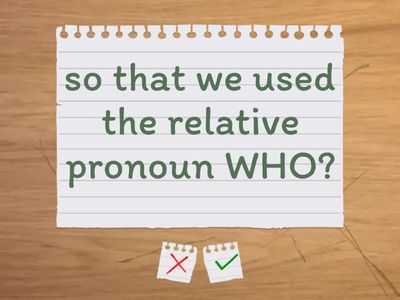 relative pronouns