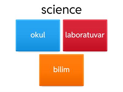  UNIT 9  SCIENCE  VOCABULARY