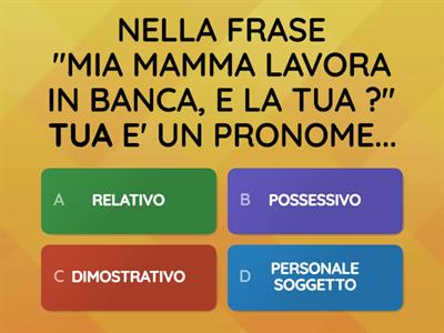QUIZ SUI PRONOMI