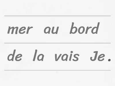 Unjumble aller sentences