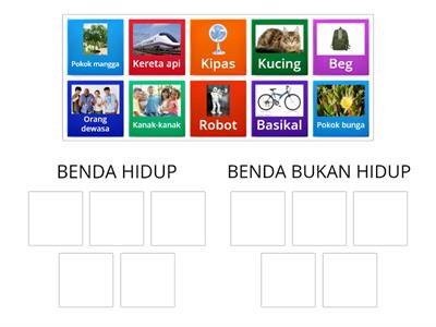 BENDA HIDUP DAN BENDA BUKAN HIDUP