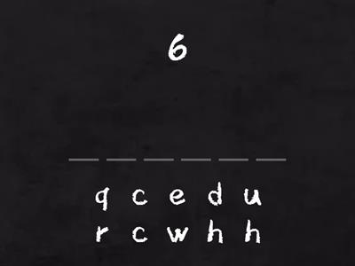 Numbers  RHIFAU 1-10 Spell Word PDM