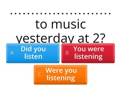  Past Simple & Past Continuous - Quiz3