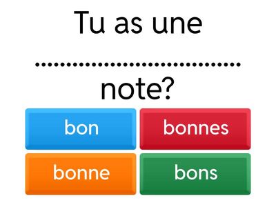 Bijvoeglijk naamwoord onregelmatig Frans H2