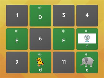 ABCDEF 配對遊戲