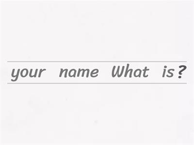 GREETINGS AND INTRODUCTIONS FIRST FORM