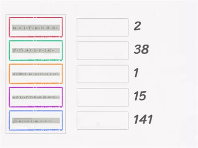 Operaciones combinadas