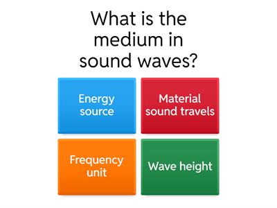 8th Grade Mechanical Sound Waves Quiz