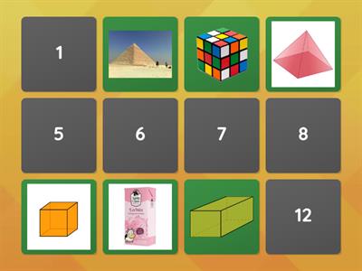 Memorice: Figuras 3d en el entorno.