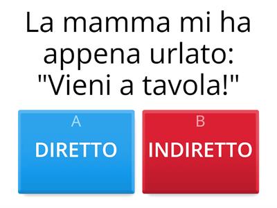 Discorso diretto o indiretto?