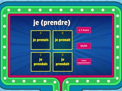 Imparfait conjugaisons