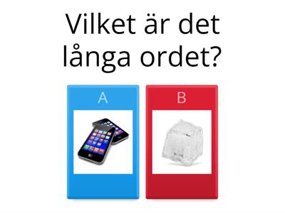 Långa och korta ord