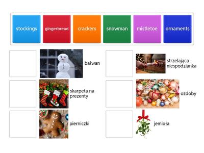 Christmas vocabulary 8 klasa SP