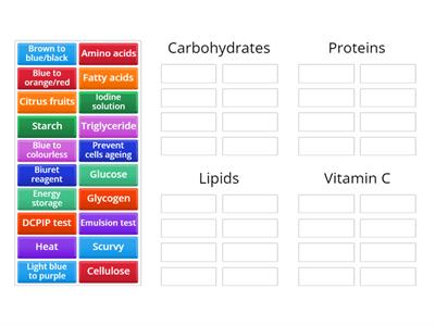 IGCSE Biological molecules