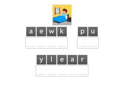 Unit 5 lesson 1 routines anagram