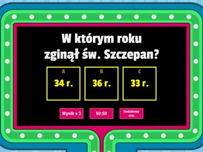 Quiz o św. Szczepanie